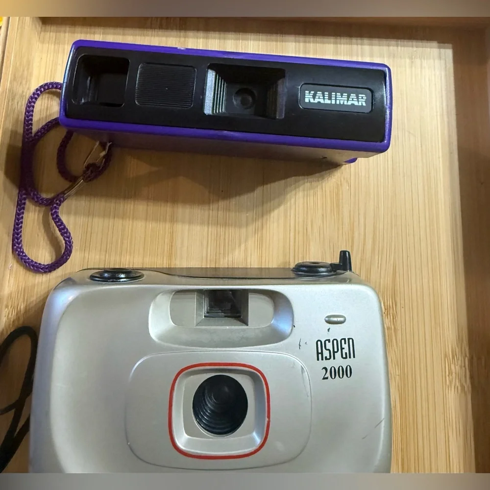 Vintage Camera Lot Untested Yamasheta 35mm, Kalimar Mini 110, Aspen 2000